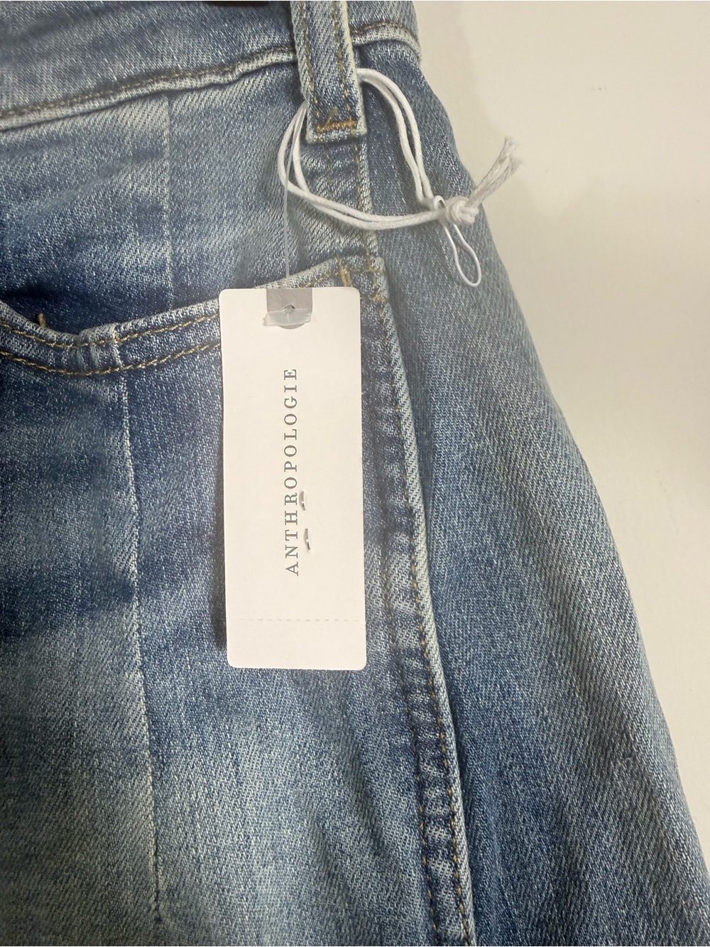 NWT Pilcro The Kenna Mid-Rise Heritage Barrel Jeans Blue Size 25 - Picture 8 of 10